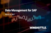 Data Management for SAP Management for SAP March 16, 2017 ... Hire -to Retire. 10 Use Winshuttle across SAP ECC Financial Accounting and Controlling