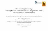 The Sharing Economy: Strengths and weaknesses of a ... · PDF fileThe Sharing Economy: Strengths and weaknesses of a megatrend from the customer's point of view - an exclusive empirical