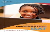 The Official Guide to the Elementary Levelworklife.columbia.edu/files_worklife/public/SSAT_OfficialGuide.pdf · The Official Guide to the Elementary Level ... The Verbal section assesses