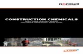 CONSTRUCTION CHEMICALS - · PDF fileNormet now offers the full package of solutions for modern ground support with construction chemicals for sprayed ... coal seam stabilisation, ...