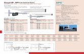 Depth Micrometer - Mitutoyo · PDF filea depth micrometer. Inch ... Dust/Water protection level: IP67* *Coolant Proof models ... Measurement data output function is available with