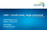 LNG Small scale, large potential -  · PDF fileWorld Energy Council Naples –10 May 2017 Beate Raabe Secretary General LNG –Small scale, large potential
