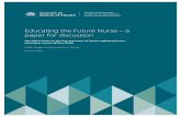 Educating the Future Nurse a paper for · PDF file · 2016-08-30Educating the Future Nurse – a paper for discussion ... and the future of nursing education. Major trends in health