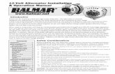 12-Volt Alternator Installation & Operation Manual 12 Volt Alternator Manual.pdf · 12-Volt Alternator Installation & Operation Manual ... Connect the output cable (see cable sizing