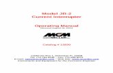Model JR-2 Current Interrupter - M.C. Miller …documents.mcmiller.com/documents/manuals/ci_pg/JR2 12830...Start (Next Day) 10-11 Synchronizing a Model JR-2 11 Maintenance 12 Repairs