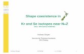 Shape coexistence in Kr and Se isotopes near N=Z · PDF fileCEA Saclay Kr and Se isotopes near N=Z (incl. new bonus material) ... CEA/DIF L. Gaudefroy IKP Köln: A. Dewald, M. Hackstein,