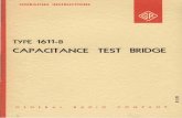 CAPACITANCE TEST BRIDGE - IET Labs Home Page Capacitance Bridge.pdfOPERATING INSTRUCTIONS TYPE 1611-B CAPACITANCE TEST BRIDGE Form 1611-0100-H January, 1965 GENERAL RADIO COMPANY WEST