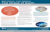 Online Resource - Lenten Reflections The Grace of Earth · PDF fileThe Grace of Earth GOD REVEALING, GOD ... Earth is full of amazing grace. We now know ... Credit Card (Fill in details