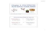 Chapter 9: POLYPROTIC ACID-BASE EQUILIBRIAwebhost.bridgew.edu/c2king/CH241/Lec6_Polyprotic AB Equil.pdf · Chapter 9: POLYPROTIC ACID-BASE EQUILIBRIA Images available at  and