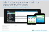 Mobile sponsorship opportunities | · PDF fileMobile sponsorship opportunities Catch the mobile advertising wave Advertising options Splash screen Main banner Featured exhibitor Push