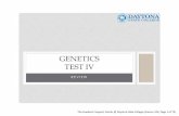 GENETICS TEST IV · PDF fileThe Academic Support Center @ Daytona State College (Science 104, Page 1 of 73) REVIEW GENETICS TEST IV