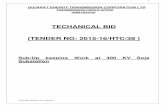 TECHANICAL BID (TENDER NO: 2015-16/HTC/38 ) - GUVNL Office/Himmatnagar Trans... · TECHANICAL BID (TENDER NO: 2015-16/HTC/38 ) Sub:Up keeping Work at 400 KV Soja Substation . 2 Seal