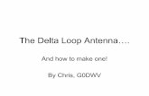 The Delta Loop Antenna…. - norfolkamateurradio.org The Delta Loop Antenna... · • 50 Ohm Coax via Gamma match (Tube or variable Capacitor), ... When cutting wire to make the Antenna,