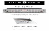 Vt-737sp Manual 2 - Avalon  · PDF fileVT-737SP Avalon Industries, Inc., 3715 Cahuenga Blvd, Studio City, CA 91604 Tel: 949-492-2000   Operation Manual