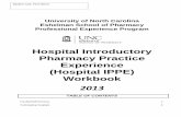 Hospital Introductory Pharmacy Practice … Workbook 2013...Hospital Introductory Pharmacy Practice Experience (Hospital IPPE) Workbook ... Practice Exercises 7 Medication Dispensing