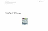 KNX/IP router - Gira · PDF fileKNX/EIB Product documentation Table of contents Order No. 2167 00 Page 2 of 65 1 Productdefinition