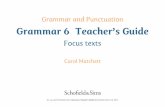 Grammar and Punctuation Grammar 6 Teacher’s Guide · PDF fileGrammar and Punctuation Grammar 6 Teacher’s Guide ... I think you should replace/I hope you will consider ... window