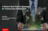 3 Modern Best Practice Processes for Driving Sales Performance · PDF file3 Modern Best Practice Processes for Driving Sales Performance ... “Sales Management and Optimization Study: