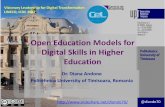 Open Education Models for Digital Skills in Higher Education · PDF fileOpen Education Models for Digital Skills in Higher ... OER & MOOCs –Blended Learning / Flipped Classroom MOOC