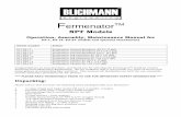 NPT Models - Brouwland Blich… ·  · 2014-09-05NPT Models Operation, Assembly, Maintenance Manual for ... Storage & Get years of service by properly maintaining and storing your