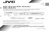ENGLISH РУCCKИЙ KD-R536/KD-R436/ KD-R435 - · PDF file · 2015-04-09KD-R536/KD-R436/ KD-R435 For ... Thank you for purchasing a JVC product. ... Bluetooth Audio BT AUDIO ) Clock
