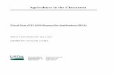 Agriculture in the Classroom - nifa.usda.gov · PDF fileEXECUTIVE SUMMARY: NIFA requests applications for the Agriculture in the Classroom (AITC) program for fiscal year (FY) 2018