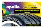 Test Report-Survival SP6000 Tyre Sealanttyresaver.co/pdf/ApolloTestReportSurvivalSP6000.pdf · Test Report-Survival SP6000 Tyre Sealant Compiled by: Quintin Steyn Group Manager-Off
