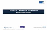 The Care Certificate Framework - Skills for · PDF filerequired to meet the outcomes of the Care Certificate Framework and ensuring that there is a record of the assessment decisions