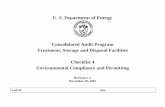 U. S. Department of Energy Consolidated Audit …. Department of Energy Consolidated Audit Program DOECAP TSDF Audit Checklist: 4 Revision 1.2