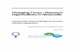 Changing Times - Women's organisations in Newcastle · PDF fileChanging Times : Women’s organisations in Newcastle ... Newcastle agencies regularly question if people from ... 49%