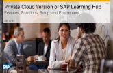 Public Private Cloud Version of SAP Learning Hub performance indicator (KPI) Adoption reports –Prebuilt graphical overviews designed to assist with driving adoption of SAP Learning