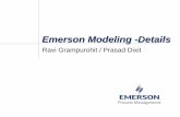 Emerson Modeling Emerson Modeling -Details-Details · PDF fileEmerson Modeling Emerson Modeling -Details-Details ... Modeling Approach Modeling Approach Modeling Approach ... RDL StructureRDL