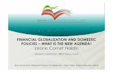 FINANCIAL GLOBALIZATION AND DOMESTIC ão-Leane... · PDF fileStructure of the Presentation ... financial capital flows and structural transformation ... India chemical & petrochemical,