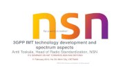3GPP IMT technology development and spectrum aspects · PDF file3GPP IMT technology development and spectrum aspects ... NSN ITU SEMINAR ON IMT TOWARDS 2020 AND BEYOND 11 February