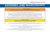 ASSEMBLY AND MAINTENANCE - · PDF fileASSEMBLY AND MAINTENANCE Some components have sharp edges. Please read instructions before assembly. ... Catalogue. PLEASE NOTE: SPRING CLIPS
