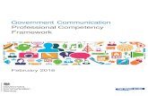 Government Communication Professional Competency Framework · PDF fileGovernment Communication Professional Competency Framework 1. Competency 2: Ideas. Core Core communication skills