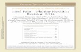 Heel Pain Plantar Fasciitis: Revision 2014 Pain... · Heel Pain—Plantar Fasciitis: Revision 2014 Clinical Practice Guidelines Linked to the ... Foot Function Index (FFI) and may