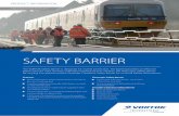 SAFETY BARRIER - · PDF fileand 3rd rail areas Shoulder Clearance ... Safety Barrier Network Rail - PA05/01952 TELESCOPIC SAFETY BARRIER Blue poles, pultruded grp: ... system of work