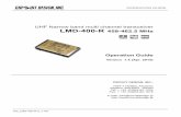 LMD-400-R-C operation guide - CIRCUIT DESIGN, INC. LMD-400-R (458-462.5MHz) ... PLL IC CONTROL PLL IC control LMD-400-R is equipped with an internal PLL frequency synthesizer as …