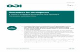 Guarantees for development - Overseas Development · PDF file2.2 Rationale for guarantees for development 11 2.3 Guarantee products offered by multilateral development banks ... International