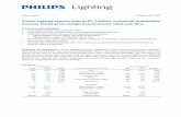 Philips Lighting reports sales at €1.7 billion, continued ... · PDF filePress release October 20, 2016 Philips Lighting reports sales at €1.7 billion, continued profitability
