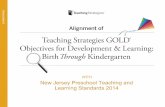 Teaching Strategies GOLD Objectives for Development ... · PDF fileTeaching Strategies GOLD® Objectives for Development ... Department of Education. ... GOLD® objectives for development