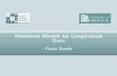 Multilevel Models for Longitudinal · PDF filemodels in longitudinal research, with examples from social research ... Reading scores for 221 children on four occasions (only complete