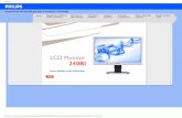 Elektronická uživatelská příručka k monitoru LCD Philips · PDF fileElektronická uživatelská p ... rušení na obrazovce ji můžete nastavit na 75 Hz a ... V současnosti