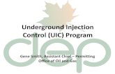 Underground Injection Control (UIC) Program Permitting - Gene...• Analyses of private water wells and injection fluids • Listing of wells to be serviced by proposed UIC . Permit
