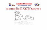 FIFTH GRADE SCIENCE AND MATH -   · PDF fileOVERVIEW OF FIFTH GRADE SCIENCE AND MATH WEEK 1. ... Discovering the components of light. ... In a common example,