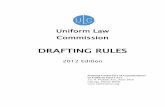 DRAFTING RULES - Uniform Law Commissionuniformlaws.org/Shared/Publications/DraftingRules_201… ·  · 2017-05-17drafting rules for uniform and model acts ... relation to electronic