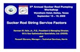 Presentation I-1 --- OGOS, Norris --- Sucker Rod String ... · PDF fileDo not use case hardened rods ... factors affect the fatigue life of sucker rods • Corrosion inhibition is