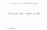 Standardized Permit - Application Operation Plan Instructions · PDF file · 2006-09-20dtsc 1176 (8/2006) draft department of toxic substances control standardized permit application