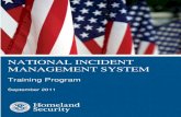 NATIONAL INCIDENT MANAGEMENT SYSTEM - FEMA · PDF fileE/L 960: All-Hazards Position Specific Division/Group Supervisor.....48 E/L 962: All-Hazards Position ... 8 National Incident